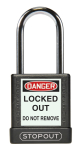 Accuform KDL882BK STOPOUT Plastic Body Aluminum Padlocks With Hardened Steel Shackle (0)