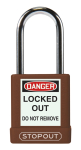 Accuform KDL891BR STOPOUT Plastic Body Aluminum Padlocks With Hardened Steel Shackle (0)