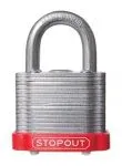 Accuform KDL967YL STOPOUT Laminated Steel Padlocks (1)