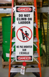 Accuform KLB426 Bilingual Ladder Shield Kit OSHA Danger: Do Not Climb On Ladder (0)