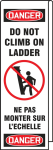 Accuform KLB765 Ladder Shield OSHA Danger Wrap: Do Not Climb On Ladder (0)