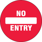 Accuform LADM204E Double-Sided Door Stickers: No Entry - Exit Only (0)