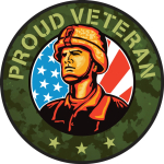 Accuform LHTL081 Hard Hat Stickers: Proud Veteran (0)