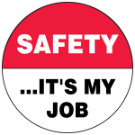 Accuform LHTL177 Hard Hat Stickers: Safety . . . It's My Job (0)
