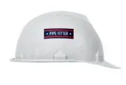 Accuform LHTL226 Hard Hat Stickers: Pipe Fitter (1)