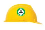 Accuform LHTL305 Hard Hat Stickers: Safety Orientation (Symbol) (1)