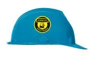 Accuform LHTL336 Hard Hat Stickers: Forklift Safety Trained (1)