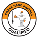 Accuform LHTL343 Hard Hat Stickers: Crane Hand Signals Qualified (0)