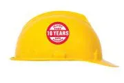 Accuform LHTL363 Hard Hat Stickers: Injury Free Safe Worker (4)