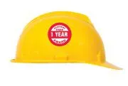 Accuform LHTL374 Hard Hat Stickers: Accident Free Award (2)