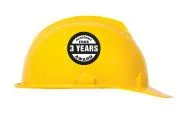 Accuform LHTL374 Hard Hat Stickers: Accident Free Award (4)