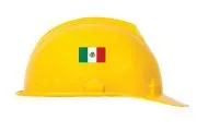 Accuform LHTL379 Hard Hat/Helmet Stickers: Mexican Flag (1)