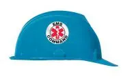 Accuform LHTL614 Emergency Response Reflective Helmet Sticker: EMS Command (1)