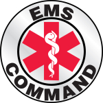 Accuform LHTL614 Emergency Response Reflective Helmet Sticker: EMS Command (0)