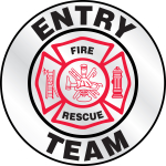 Accuform LHTL620 Emergency Response Reflective Helmet Sticker: Entry Team (0)