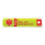 Accuform LHTL674 Worker Emergency ID Hard Hat Label: In Case of Emergency (1)