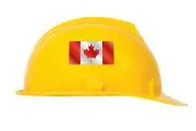 Accuform LHTL684 Hard Hat Stickers: Canadian Flag (Drapeau Canadien) (3)