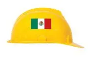 Accuform LHTL696 Hard Hat/Helmet Stickers: Mexican Flag (2)