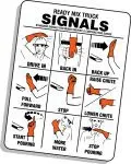 Accuform LKC205 Safety Label: Ready Mix Truck - Signals (1)