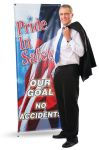 Accuform MBR618 74"h x 28"w - Single Sided Safety Banners: Score A Point For Safety, Adhesive Vinyl (1)
