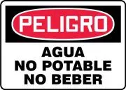 Accuform MCAW125VP OSHA Danger Safety Sign: Non-Potable Water - Do Not Drink (1)