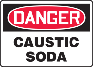 Accuform MCHG006VP OSHA Danger Safety Sign: Caustic Soda (0)