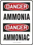Accuform MCHG019VA OSHA Danger Safety Sign: Ammonia (1)