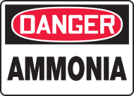 Accuform MCHL087VA OSHA Danger Safety Sign: Ammonia (0)
