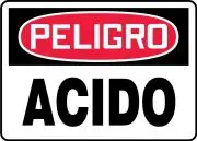 Accuform MCHL190VP OSHA Danger Safety Sign: Acid (1)