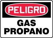Accuform MCHL235VP OSHA Danger Safety Sign: Propane Gas (1)