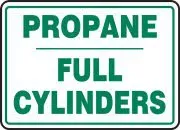Accuform MCPG544VP Cylinder Sign: Propane Cylinder Status (1)
