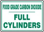 Accuform MCPG560VP Cylinder Sign: Food Grade Carbon Dioxide Cylinder Status (1)
