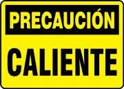 Accuform MCPG612VP OSHA Caution Safety Sign: Hot (1)