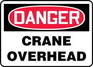 Accuform MCRT153VA OSHA Danger Safety Sign: Crane Overhead (0)