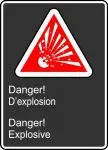 Accuform MCSA145XP Safety Sign: Danger! Explosive (1)