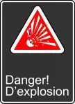 Accuform MCSA145XP Safety Sign: Danger! Explosive (2)