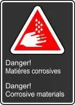 Accuform MCSA150VP Safety Sign: Danger! Corrosive Materials (2)