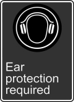 Accuform MCSA563VP Safety Sign: Ear Protection Required (0)