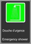 Accuform MCSA947VP Safety Sign: Emergency Shower (2)