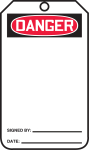 Accuform MDT161LPM OSHA Danger Safety Tag: Blank (0)