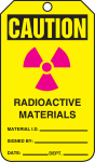 Accuform MDT624CTP OSHA Caution Safety Tags: Radioactive Materials (0)
