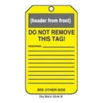 Accuform MDT644PTP OSHA Caution Safety Tag: Equipment Needs Repair (2)