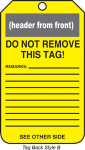 Accuform MDT649PTP OSHA Caution Safety Tag: Do Not Use - Reason Tagged... (0)
