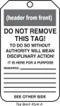 Accuform MDT807PTM OSHA Notice Safety Tag: Valve Is Normally Open (1)