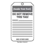 Accuform MDT807PTM OSHA Notice Safety Tag: Valve Is Normally Open (2)