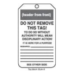 Accuform MDT813PTP OSHA Notice Safety Tag: Valve Is Normally Open (1)