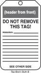 Accuform MDT813PTP OSHA Notice Safety Tag: Valve Is Normally Open (2)