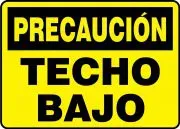 Accuform MECR620VA OSHA Caution Safety Sign: Low Headroom (1)