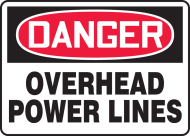 Accuform MELC054VP OSHA Danger Safety Sign: Overhead Power Lines (0)
