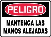 Accuform MEQM050VP OSHA Danger Safety Sign - Keep Hands Clear (1)